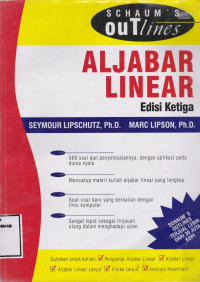 Image of Schaum's Outlines : Aljabar Linear