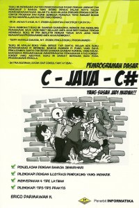Image of Pemrograman Dasar C Java C# Yang Susah Jadi Mudah
